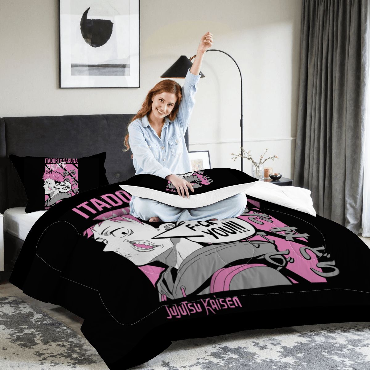 Pink Chaos | King Comforter Set