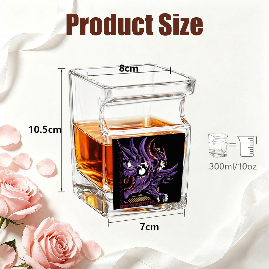 Violet Dark Knight | Whiskey Glass with Cigar Holder