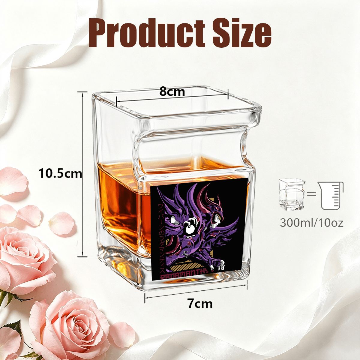 Violet Dark Knight | Whiskey Glass with Cigar Holder