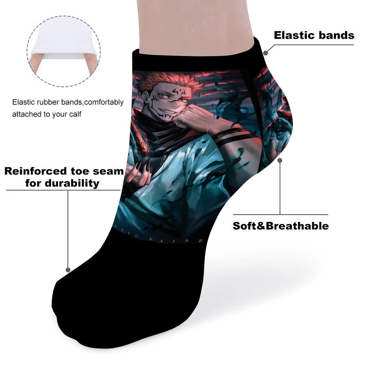 Midnight Curse | Ankle Socks