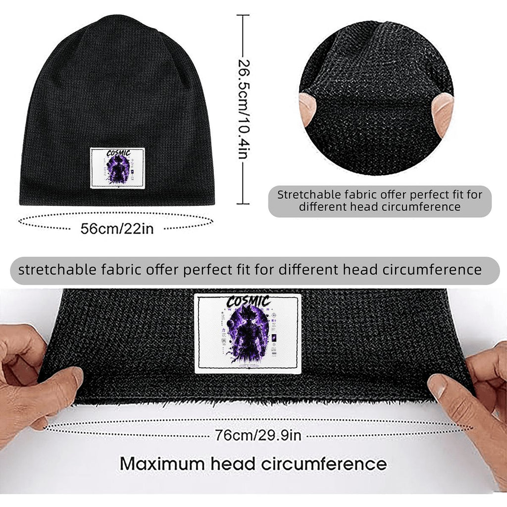 Ghost Waffle Knit Pullover Hat