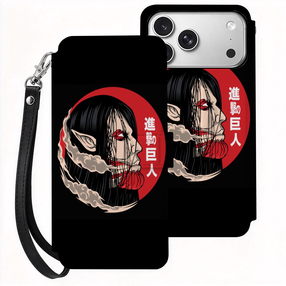 Crimson Titan | iPhone 18 Pro Max Flip Wallet Case