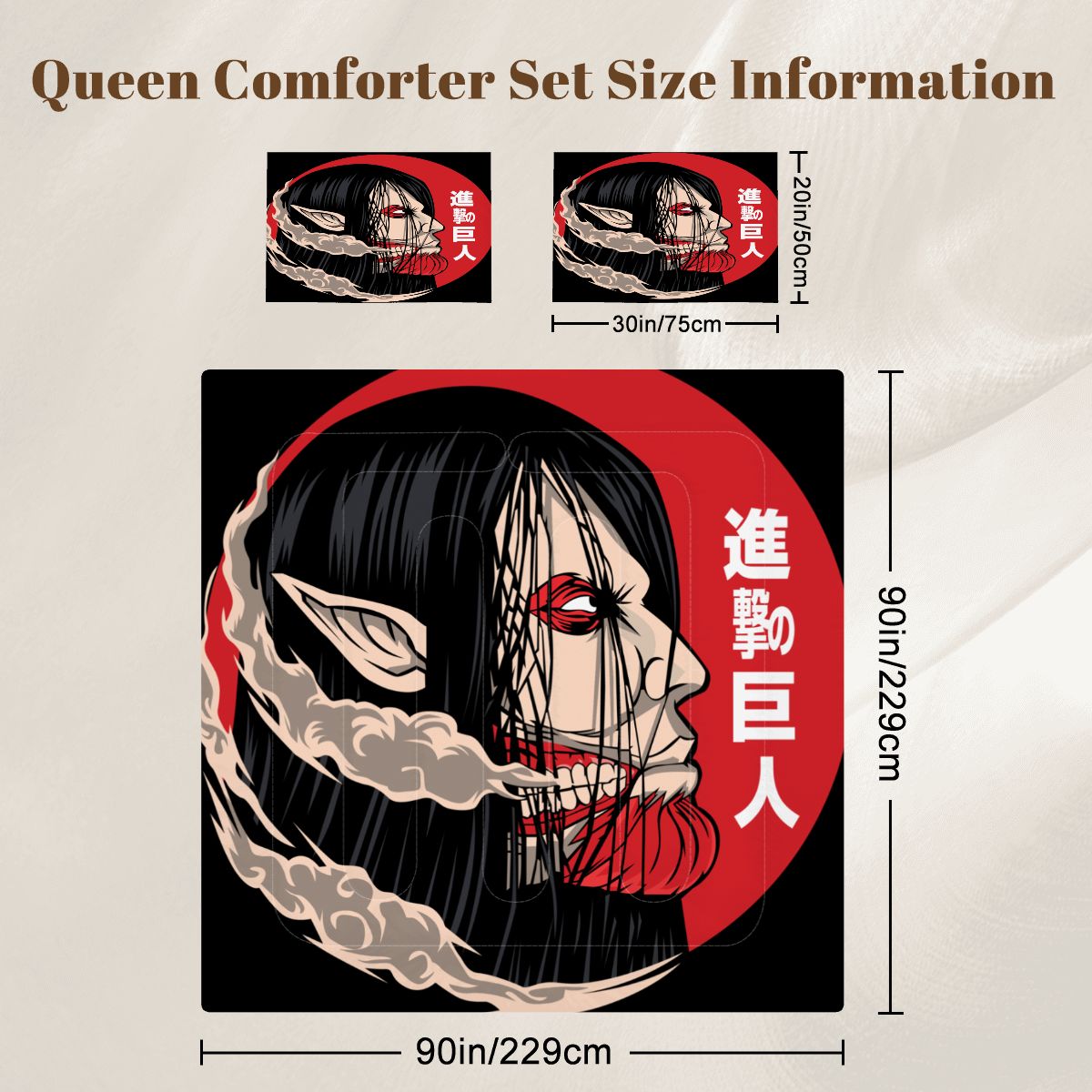 Queen Comforter Set ANIME V424 ANIME V414