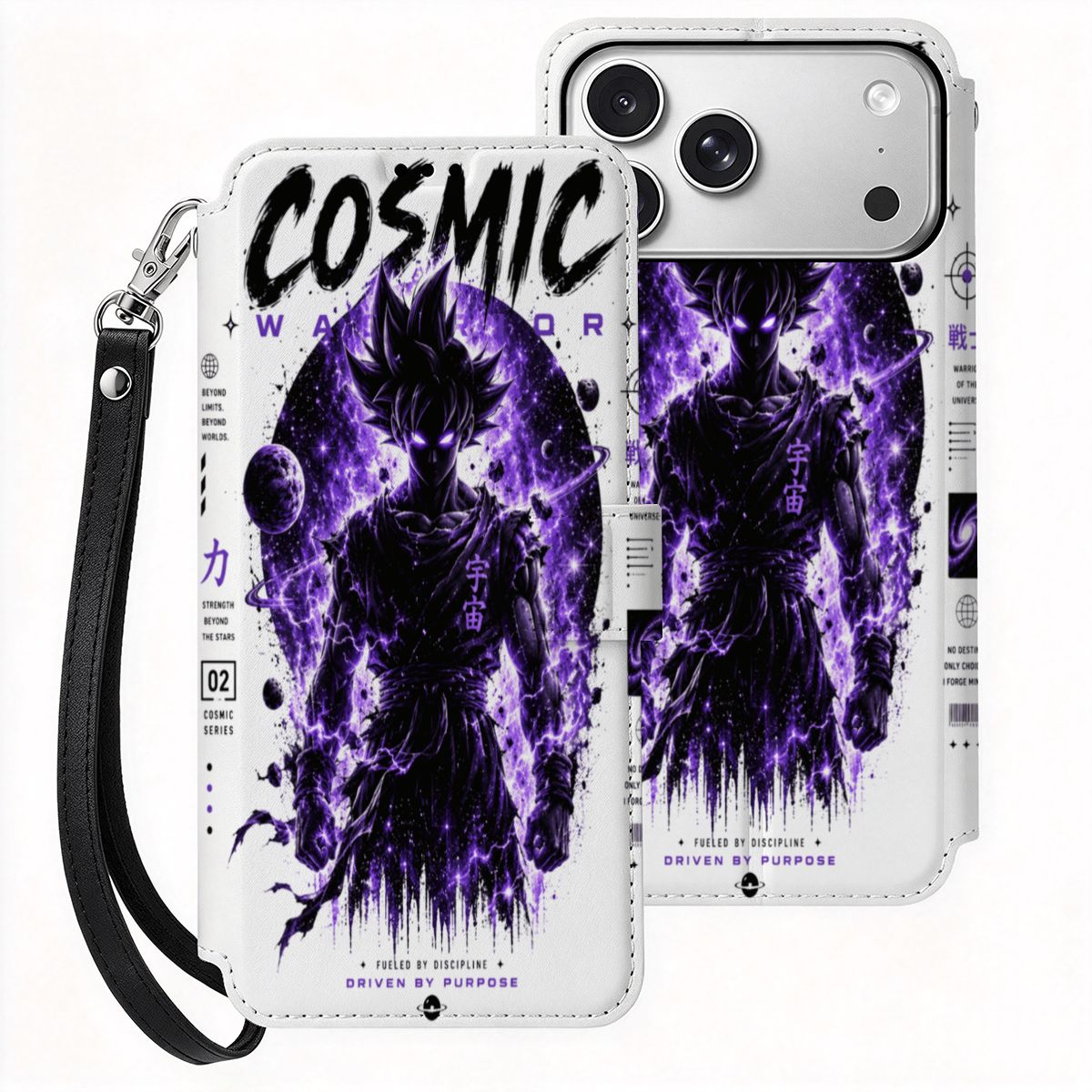 Cosmic Warrior | iPhone 18 Pro Max Flip Wallet Case