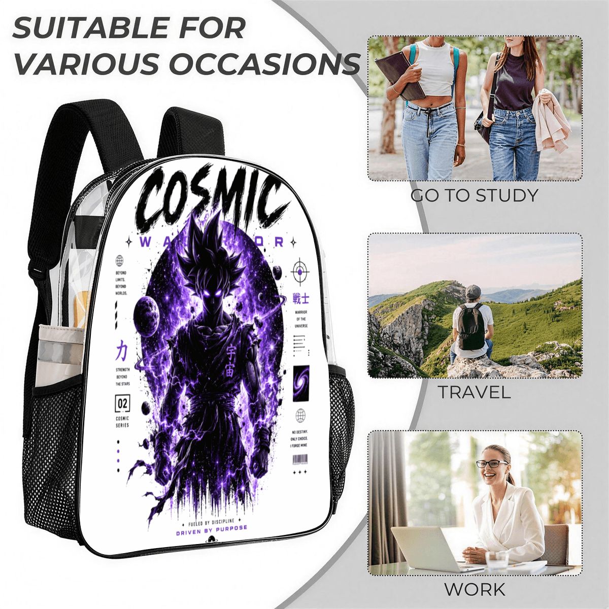 Cosmic Warrior | 3-Piece Backpack Set