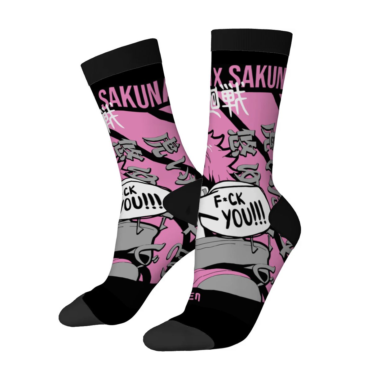 Pink Chaos | Crew Socks