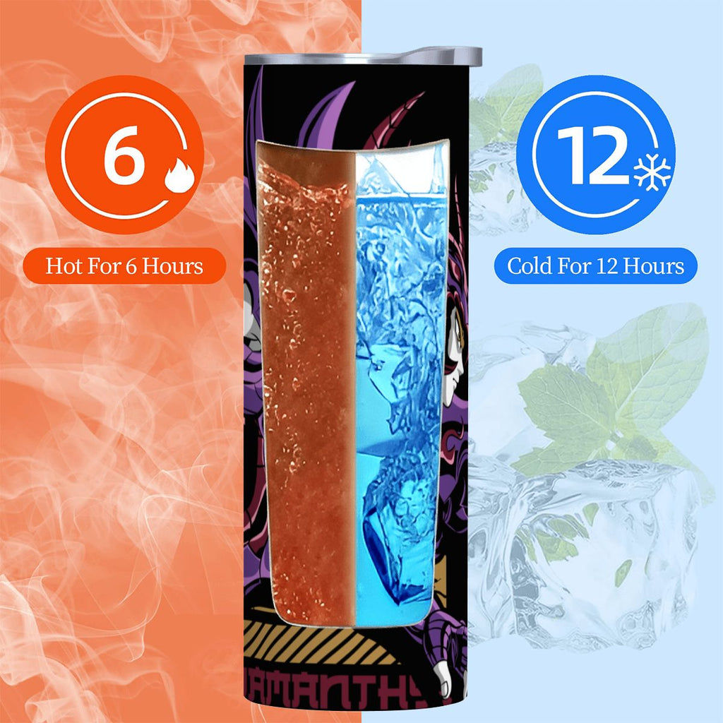Violet Dark Knight | 20oz Stainless Steel Straw Tumbler