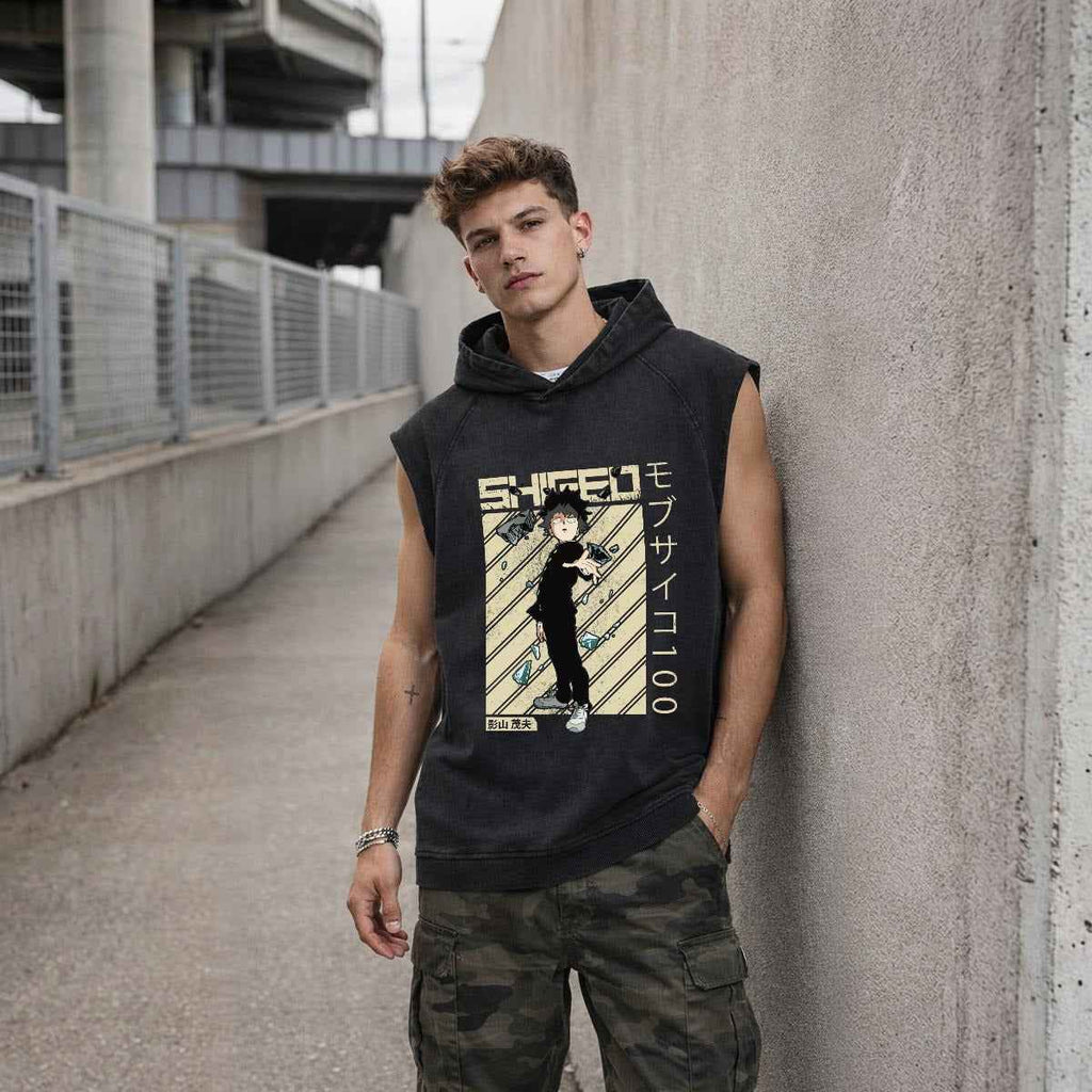 Men's Loose Sleeveless Hoodie|320GSM DTF