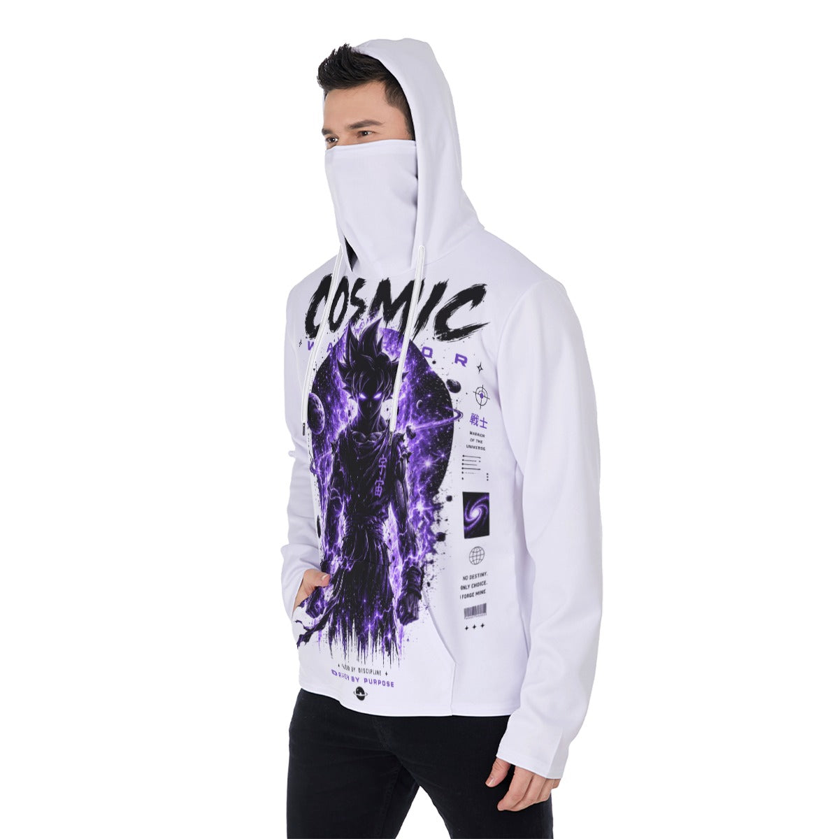 Cosmic Men's Heavy Fleece Hoodie With Mask - Standout