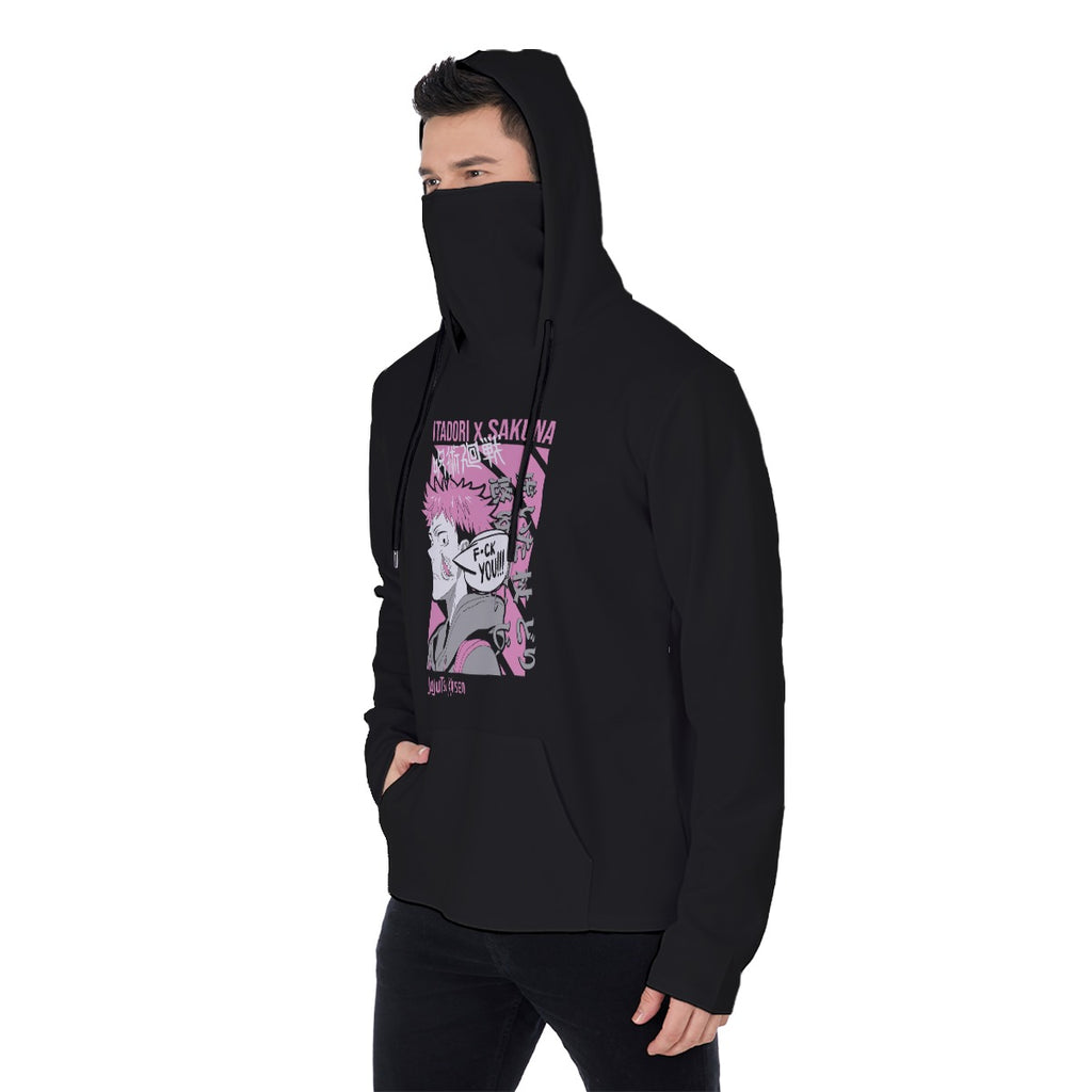 All-Over Print Men's Heavy Fleece Hoodie With Mask - Standout