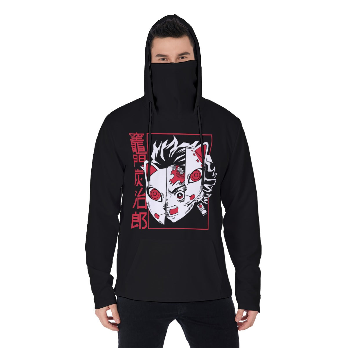 All-Over Print Men's Heavy Fleece Hoodie With Mask - Standout