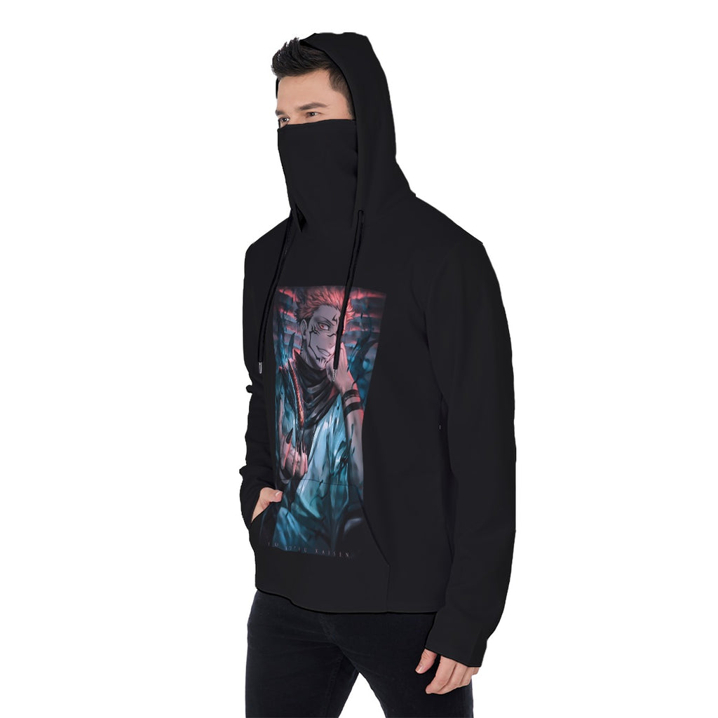 All-Over Print Men's Heavy Fleece Hoodie With Mask - Standout