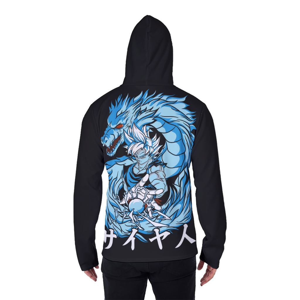 All-Over Print Men's Heavy Fleece Hoodie With Mask - Standout