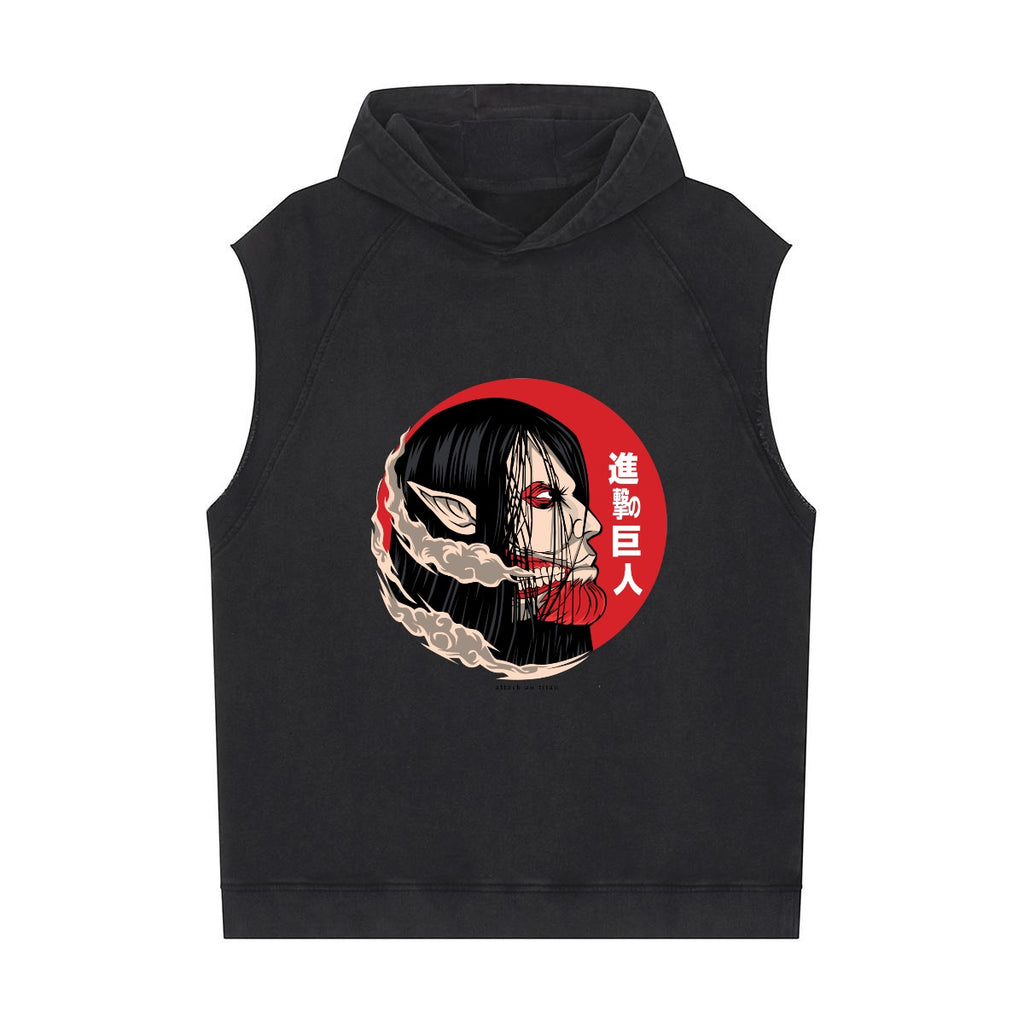 Men's Loose Sleeveless Hoodie|320GSM DTF - Standout