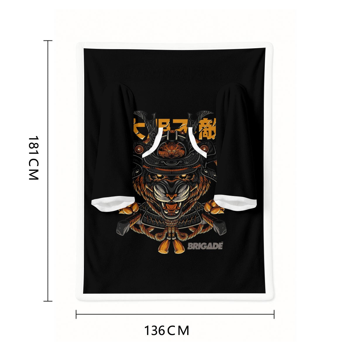 All-Over Print Cozy Wearable Blanket with Sleeves - Standout