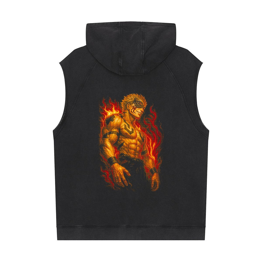 Men's Loose Sleeveless Hoodie|320GSM DTF - Standout
