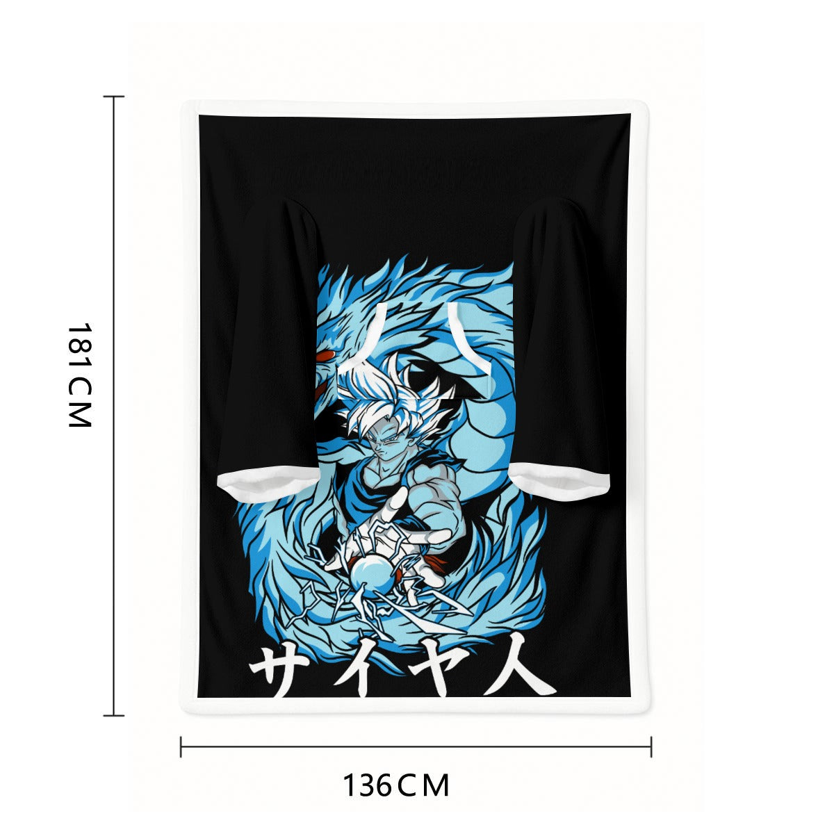 All-Over Print Cozy Wearable Blanket with Sleeves - Standout