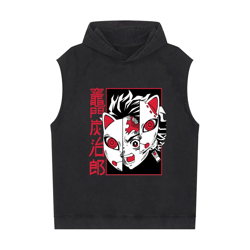 Men's Loose Sleeveless Hoodie|320GSM DTF - Standout