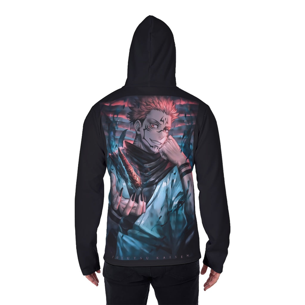 All-Over Print Men's Heavy Fleece Hoodie With Mask - Standout