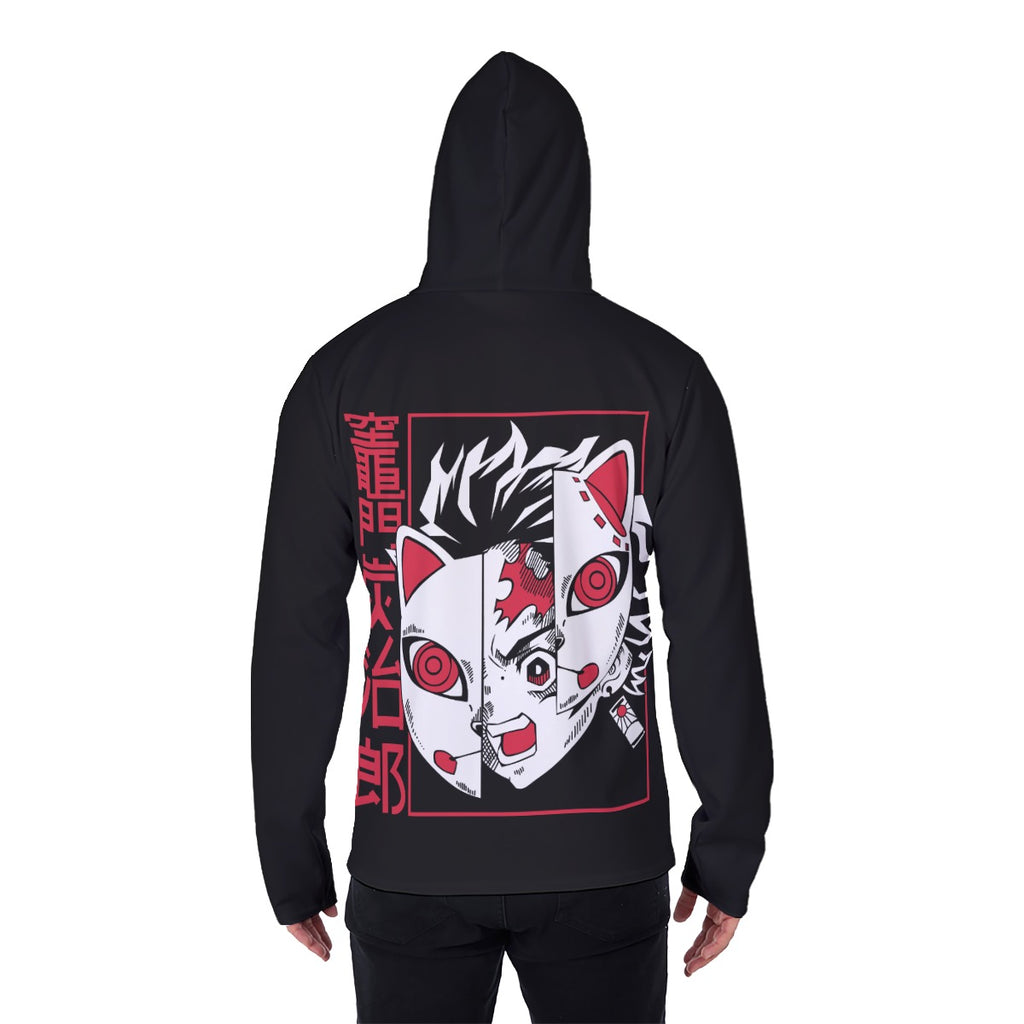 All-Over Print Men's Heavy Fleece Hoodie With Mask - Standout