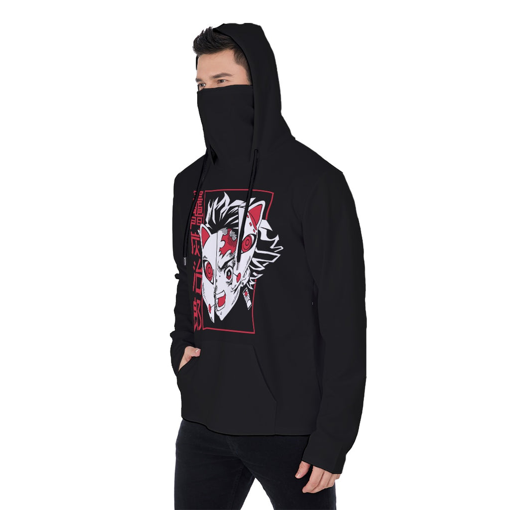 All-Over Print Men's Heavy Fleece Hoodie With Mask - Standout