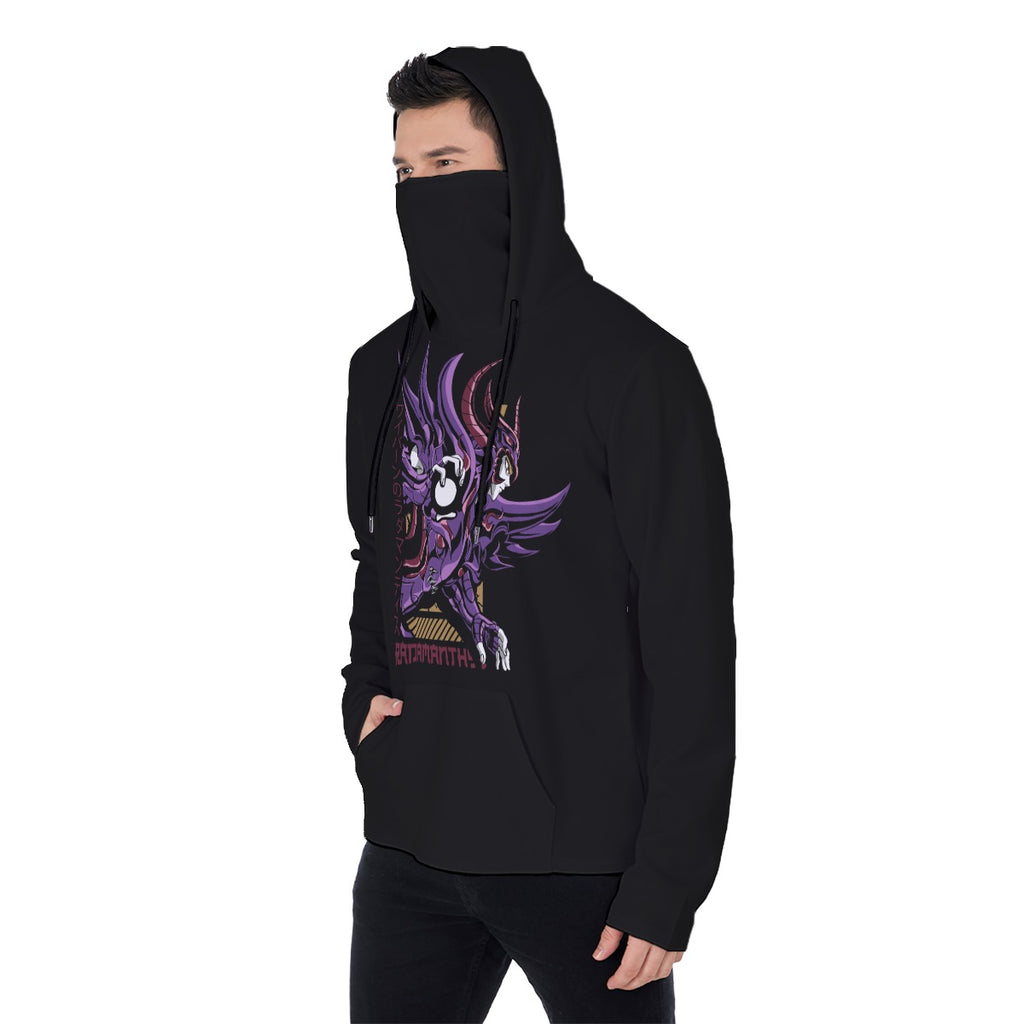 All-Over Print Men's Heavy Fleece Hoodie With Mask - Standout