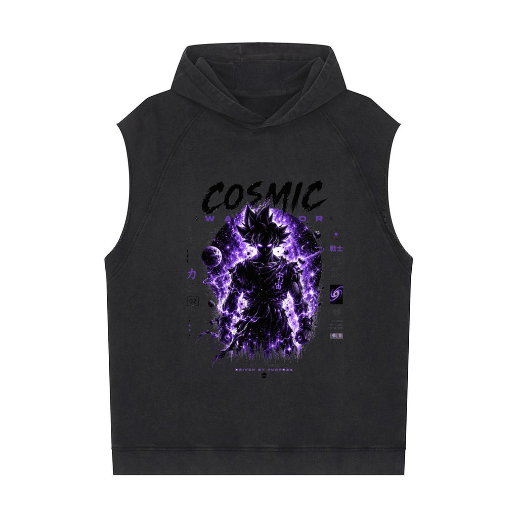 Men's Loose Sleeveless Hoodie|320GSM DTF - Standout