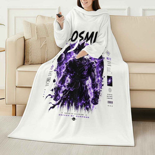 All-Over Print Cozy Wearable Blanket with Sleeves