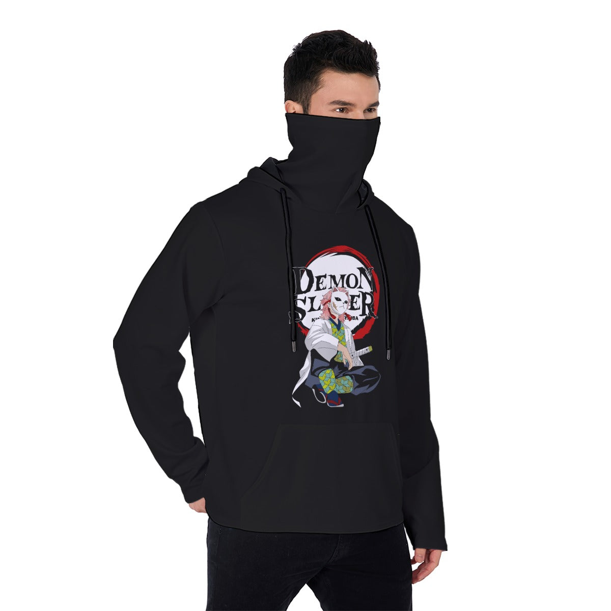 All-Over Print Men's Heavy Fleece Hoodie With Mask - Standout
