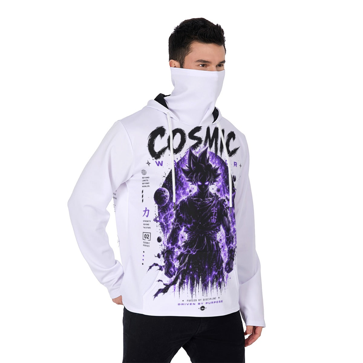 Cosmic Men's Heavy Fleece Hoodie With Mask - Standout