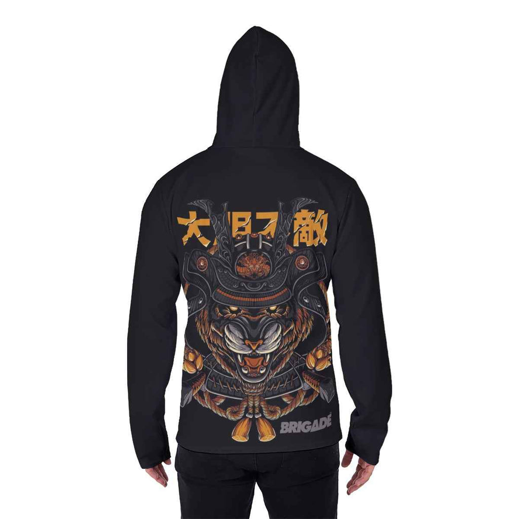All-Over Print Men's Heavy Fleece Hoodie With Mask
