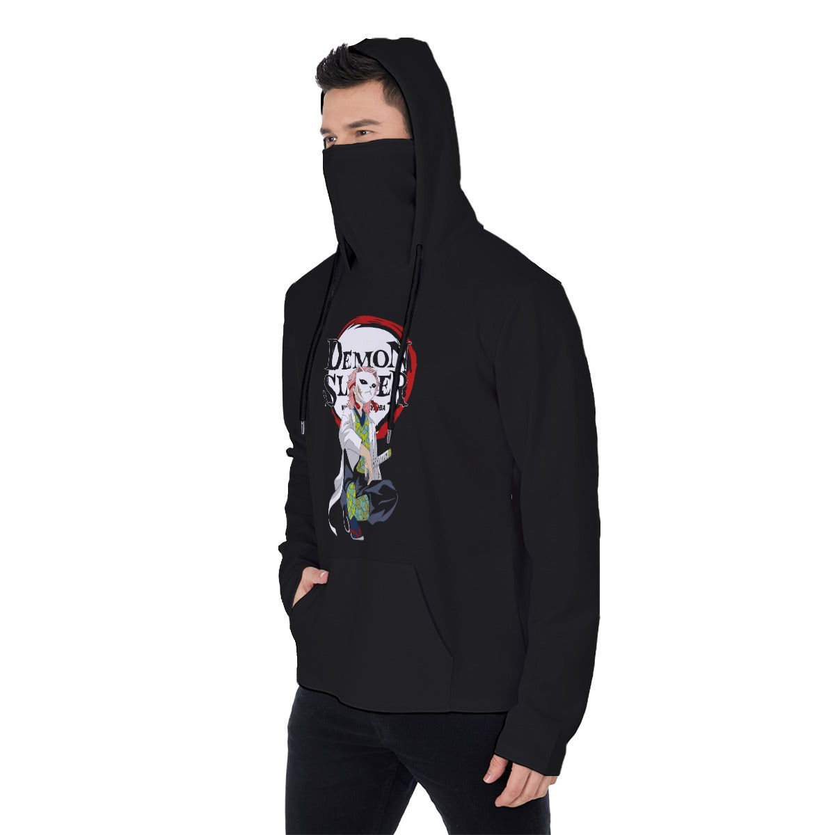 All-Over Print Men's Heavy Fleece Hoodie With Mask - Standout