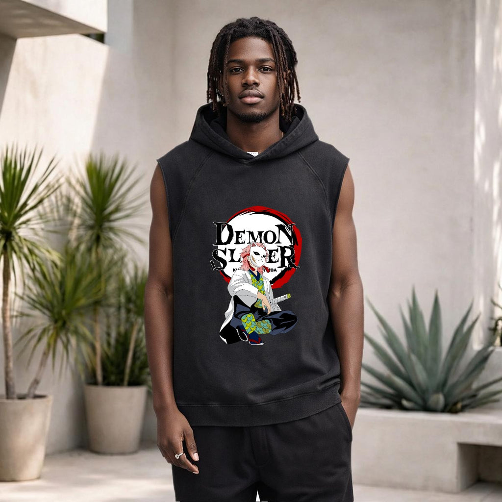 Men's Loose Sleeveless Hoodie|320GSM DTF - Standout
