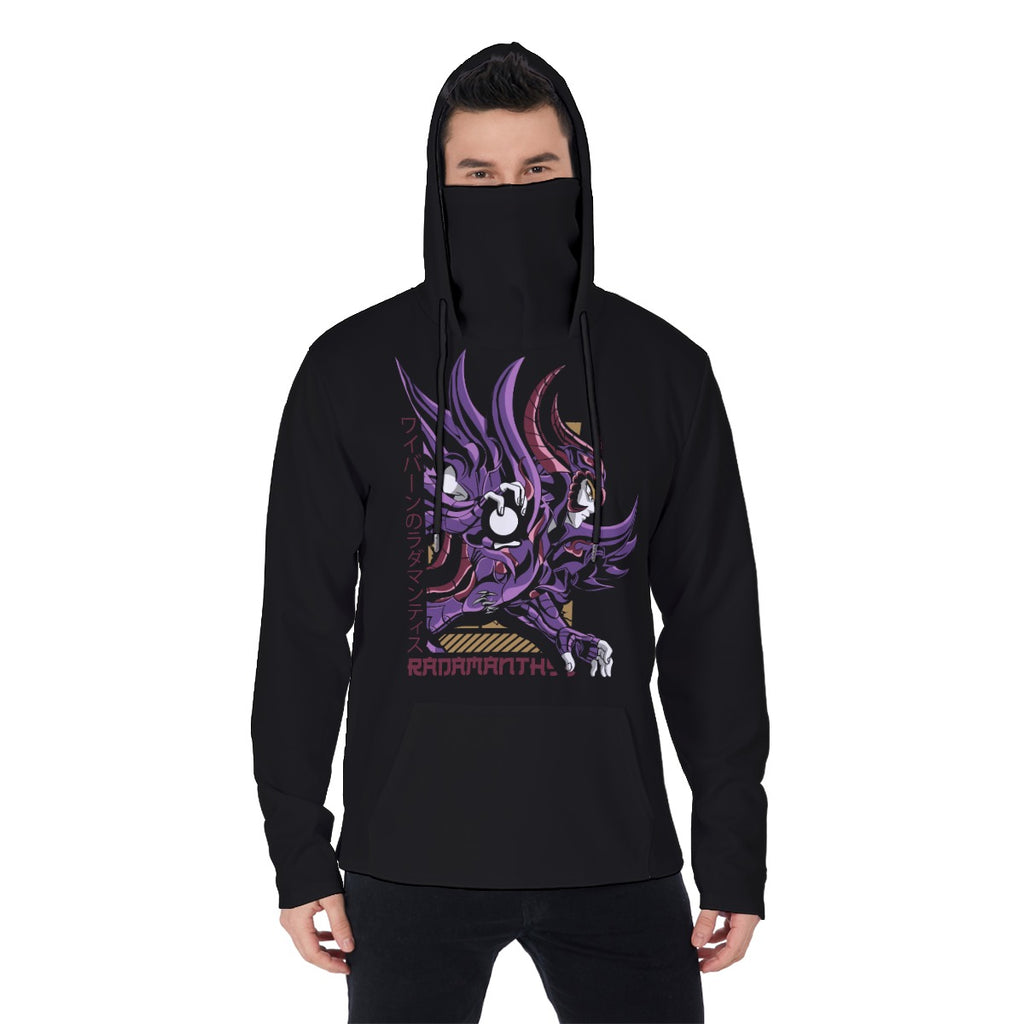 All-Over Print Men's Heavy Fleece Hoodie With Mask - Standout