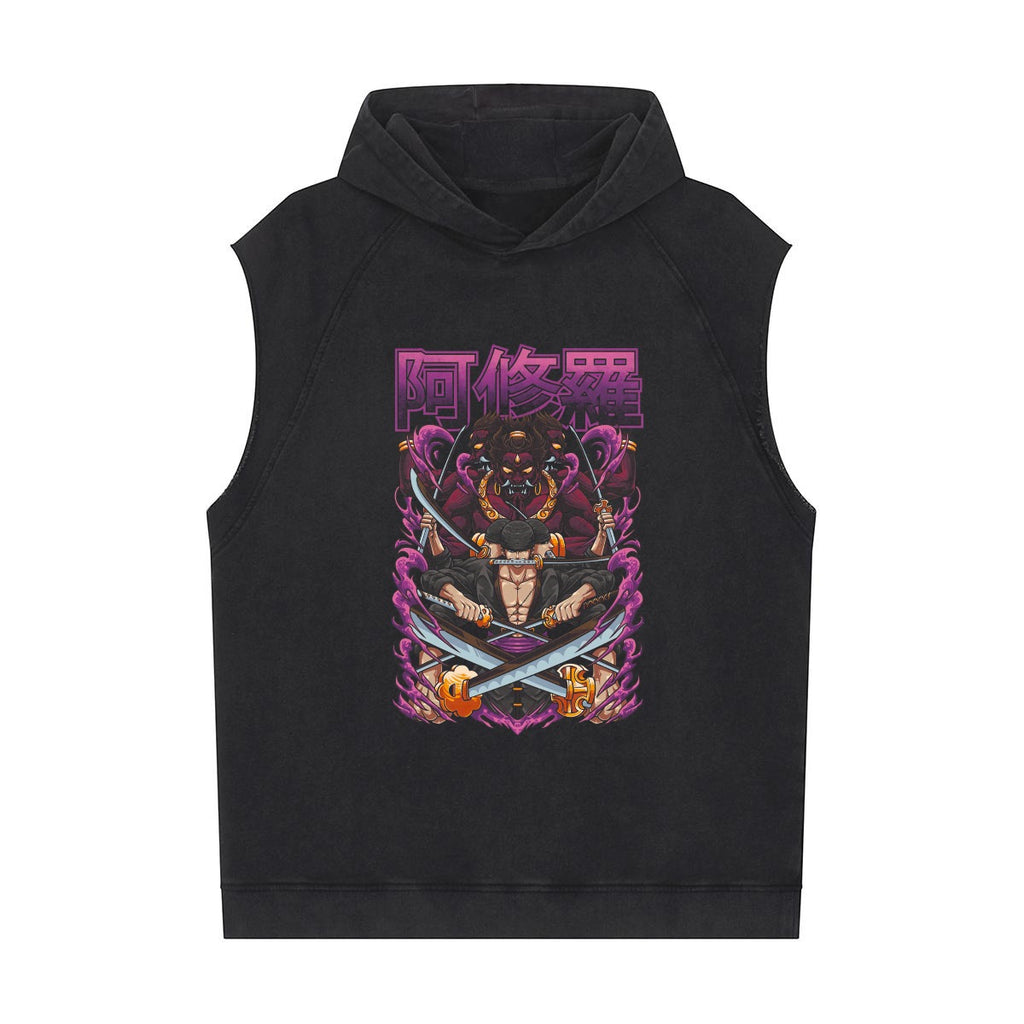 Men's Loose Sleeveless Hoodie|320GSM DTF - Standout