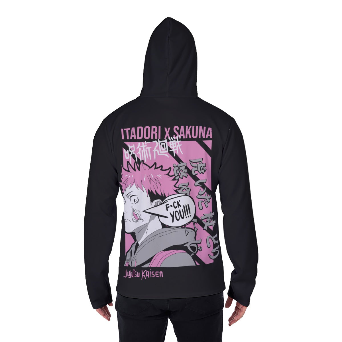 All-Over Print Men's Heavy Fleece Hoodie With Mask - Standout