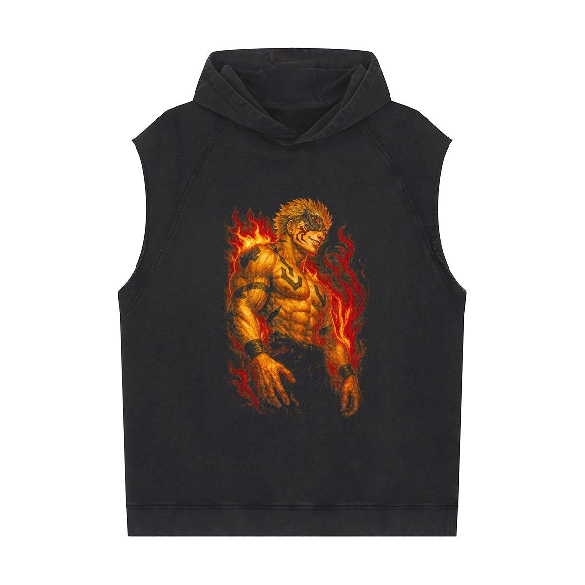 Men's Loose Sleeveless Hoodie|320GSM DTF - Standout