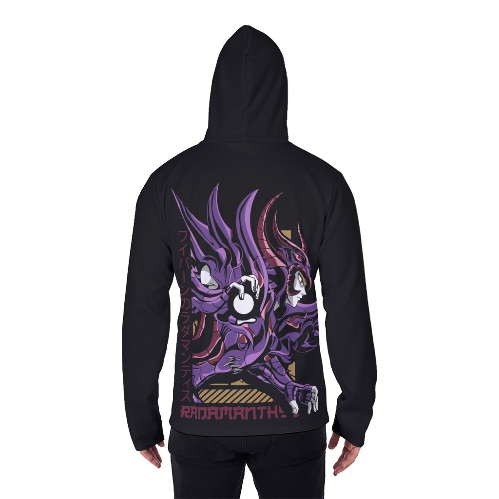 All-Over Print Men's Heavy Fleece Hoodie With Mask - Standout