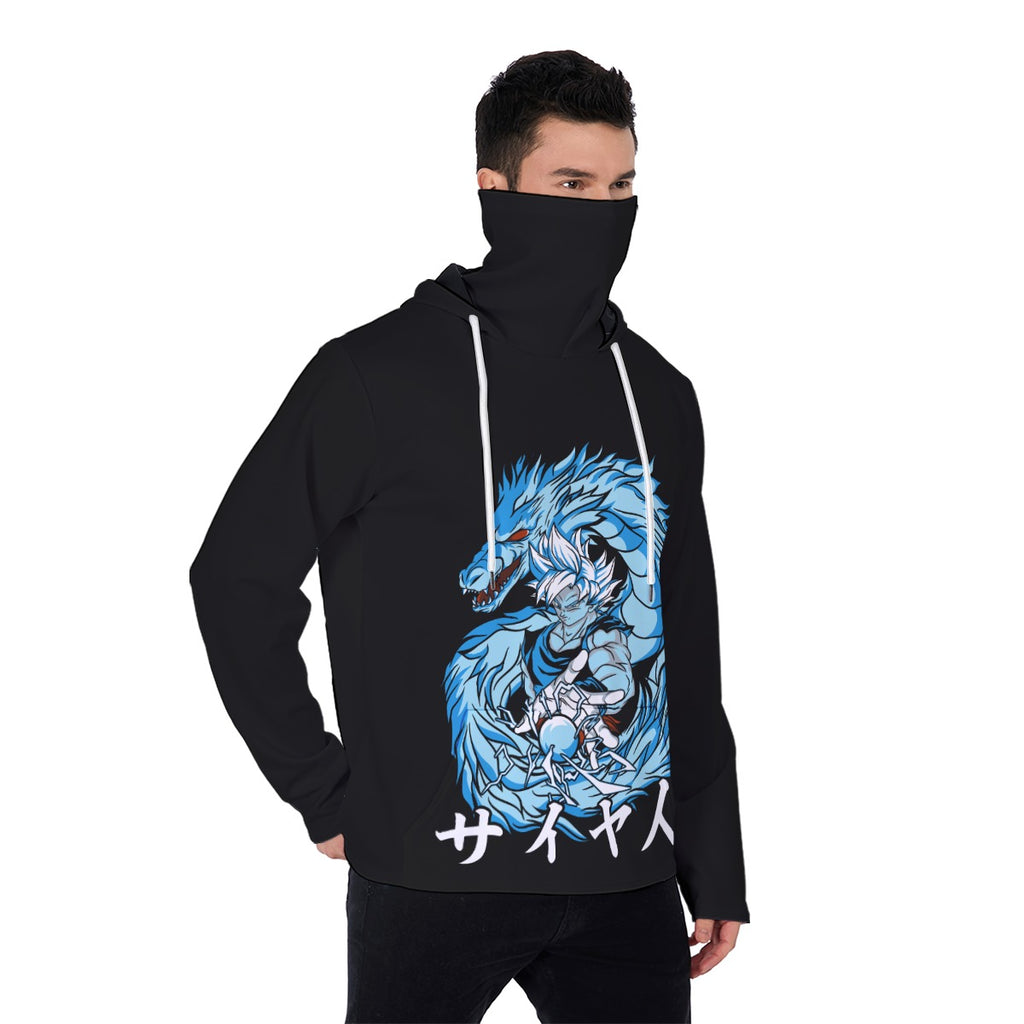 All-Over Print Men's Heavy Fleece Hoodie With Mask - Standout
