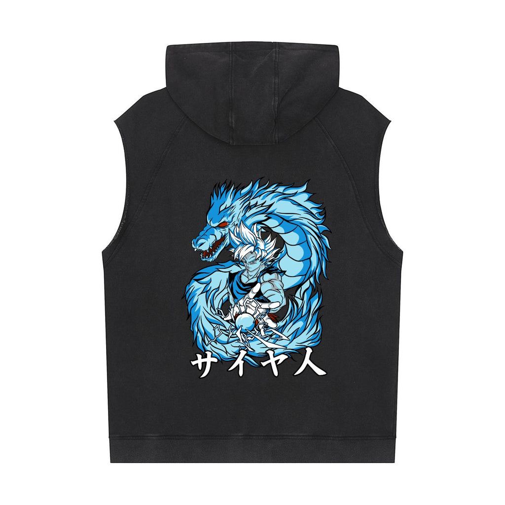 Men's Loose Sleeveless Hoodie|320GSM DTF - Standout