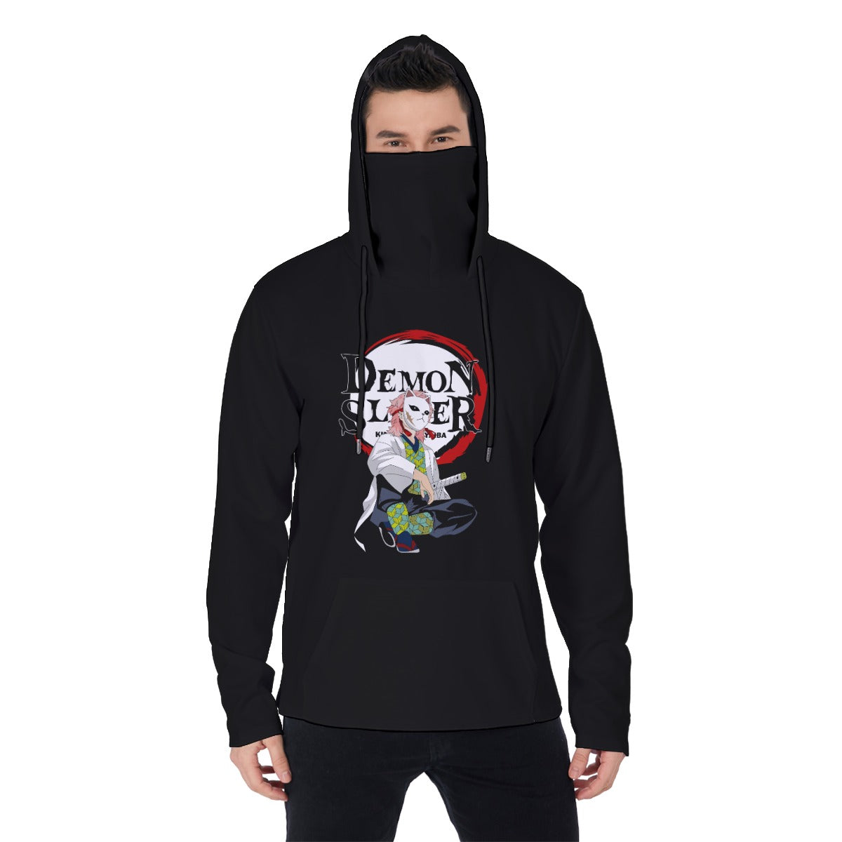 All-Over Print Men's Heavy Fleece Hoodie With Mask - Standout