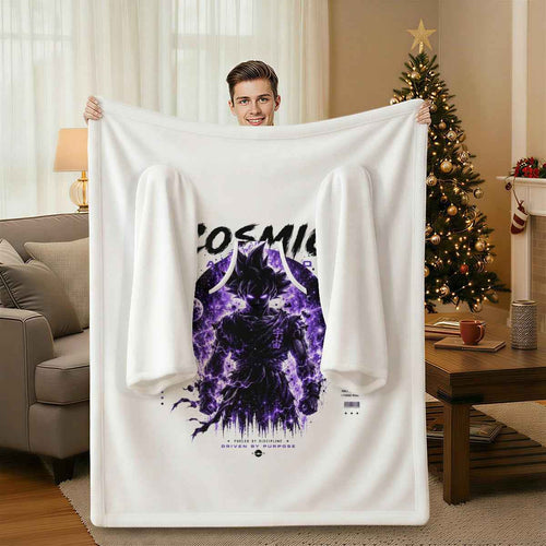 All-Over Print Cozy Wearable Blanket with Sleeves