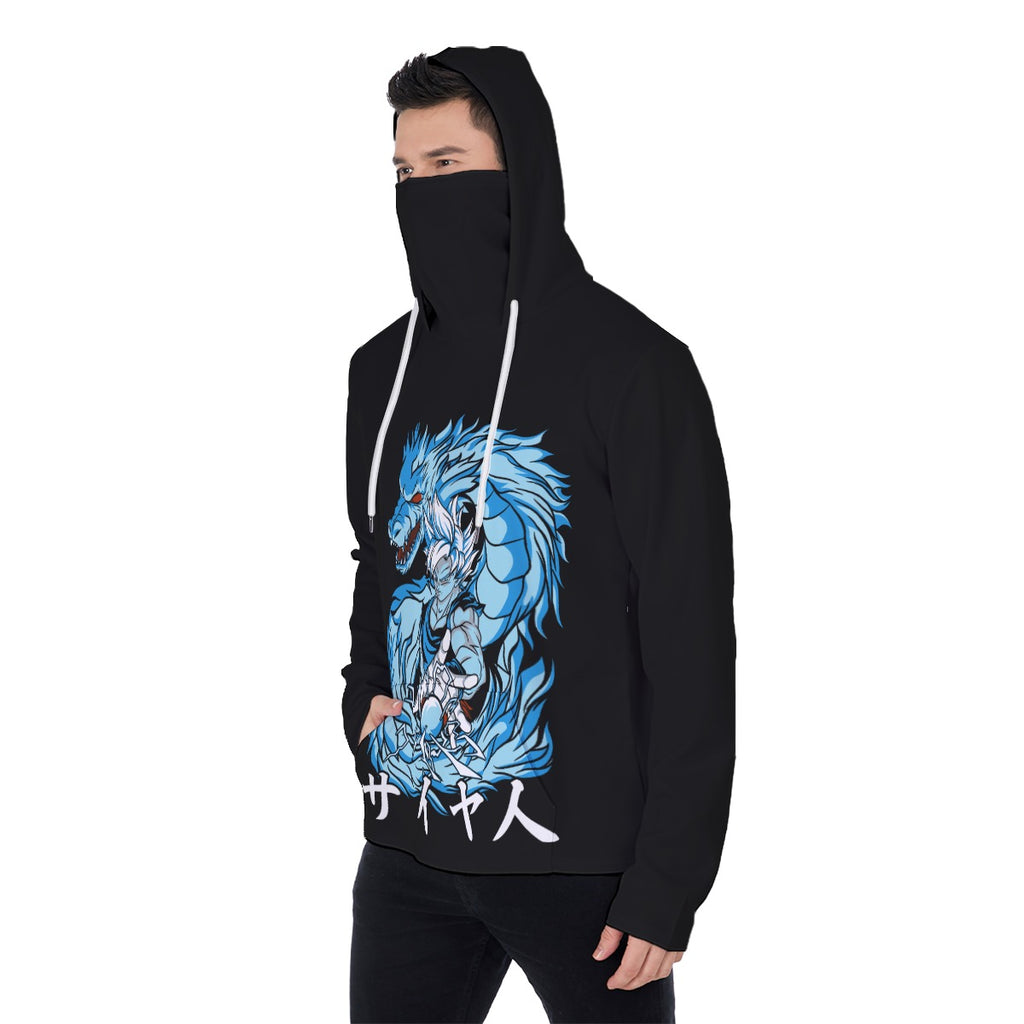 All-Over Print Men's Heavy Fleece Hoodie With Mask - Standout