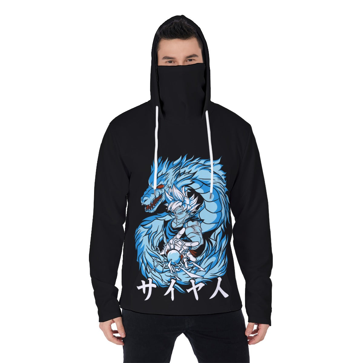 All-Over Print Men's Heavy Fleece Hoodie With Mask - Standout