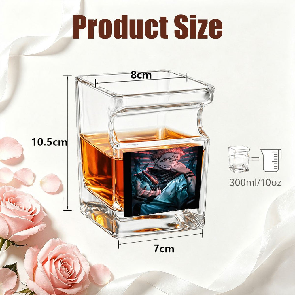Midnight Curse | Whiskey Glass with Cigar Holder