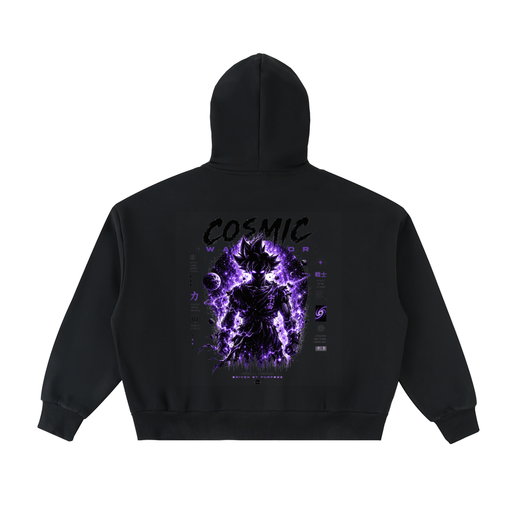 Cosmic Warrior | Fleece Full-Zip Boxy Hoodie