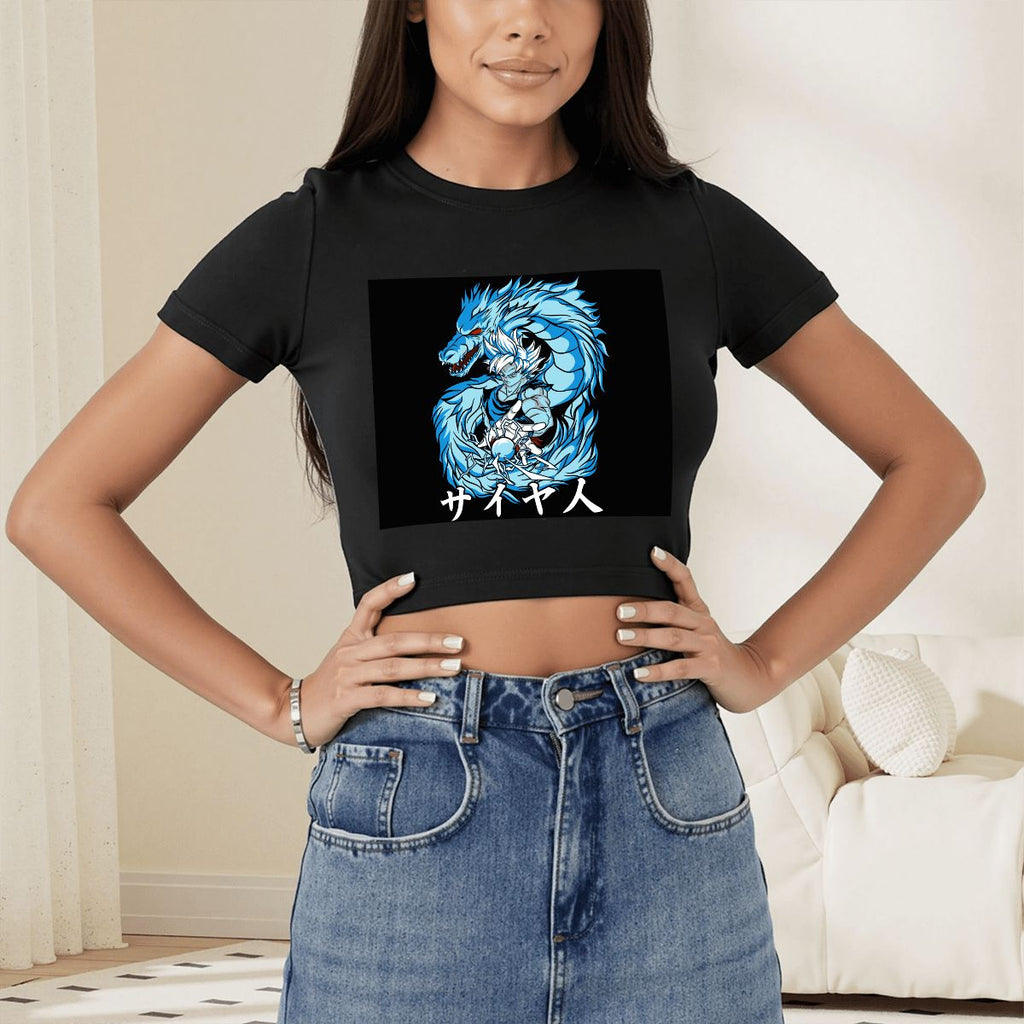 Azure Dragon Power | Women's Crop Top