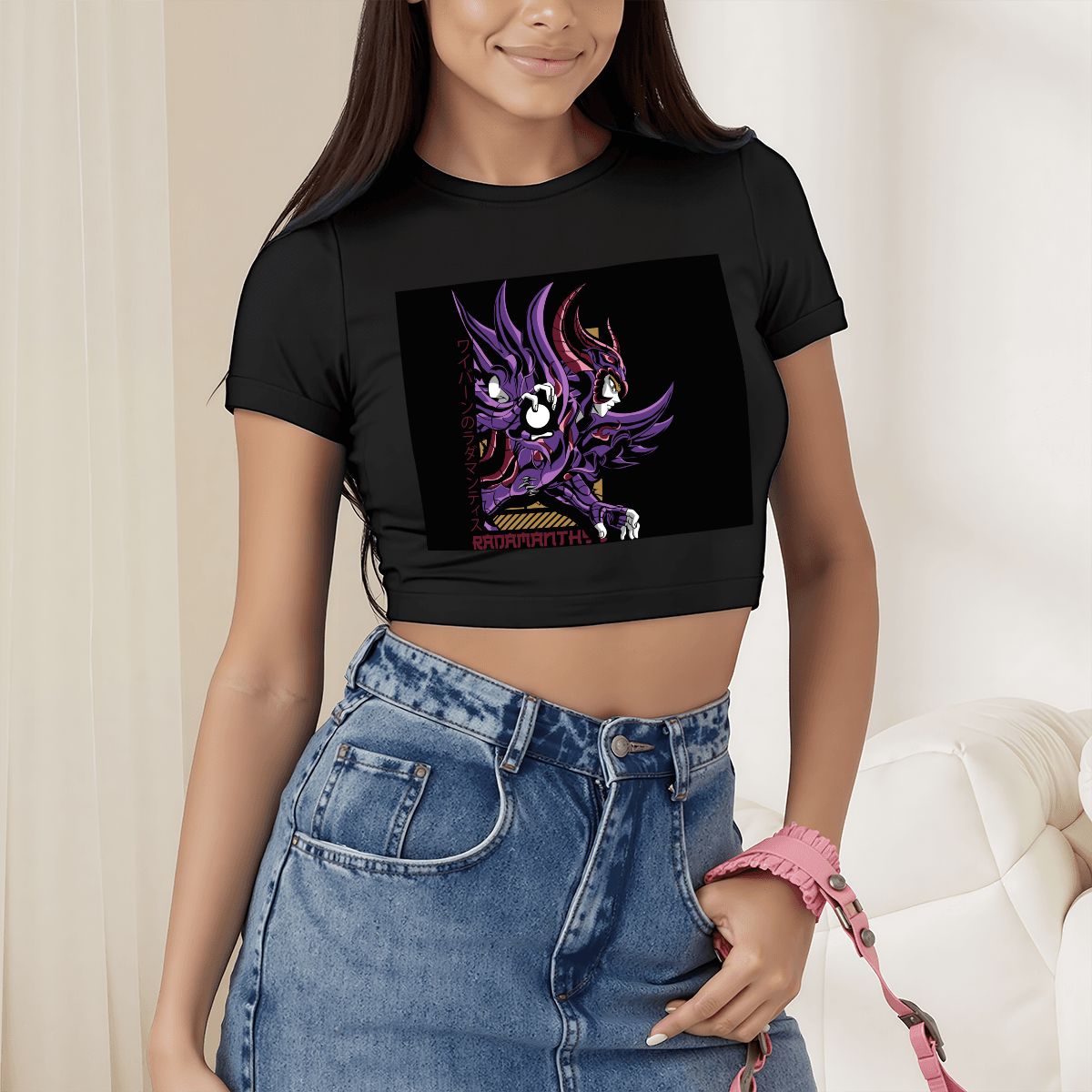 Violet Dark Knight | Women's Crop Top