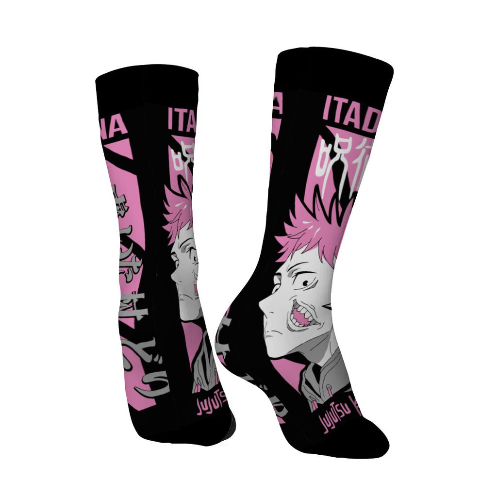 Pink Chaos | Crew Socks