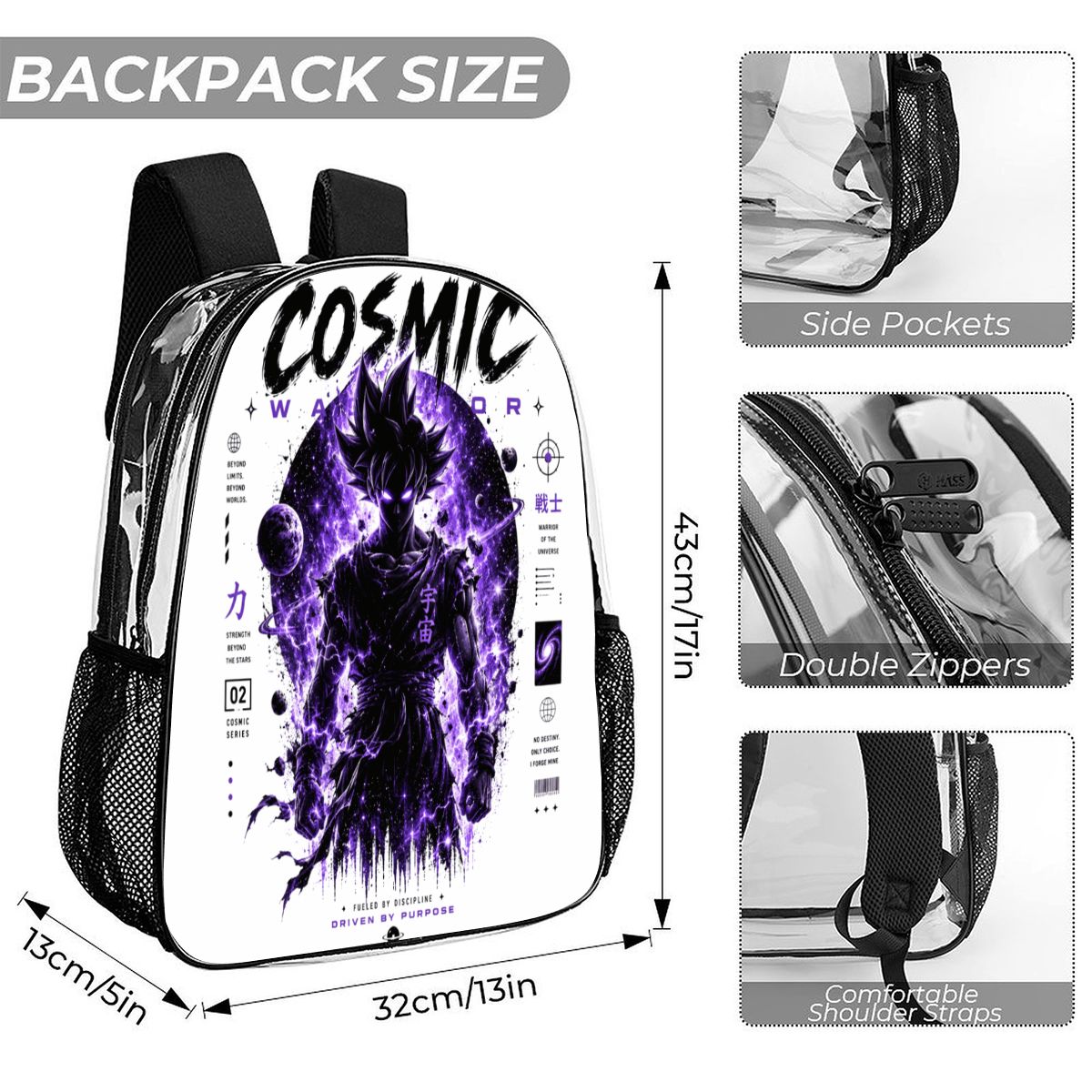 Cosmic Warrior | 3-Piece Backpack Set